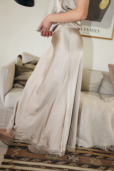 Mioll Midi Skirt 08 Beige - 26252-2024 Thumbnail