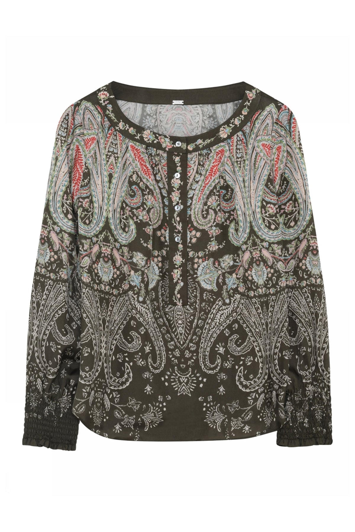 Mira, blouse 83211-OlivePrint - 60676/7355