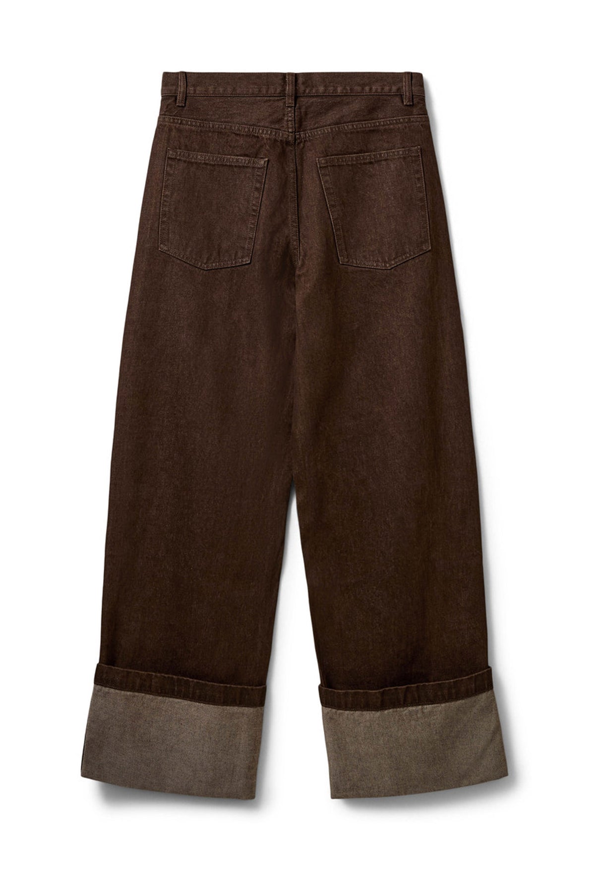 Mishasw Fold Up Jeans Dark brown - S263111