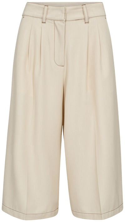 TerryCC Pleat Bermuda 320-Bisquit - 41205 Thumbnail