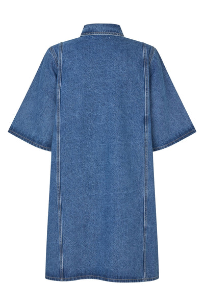 Molall Dress Ss Blue - 26164-3025 Thumbnail