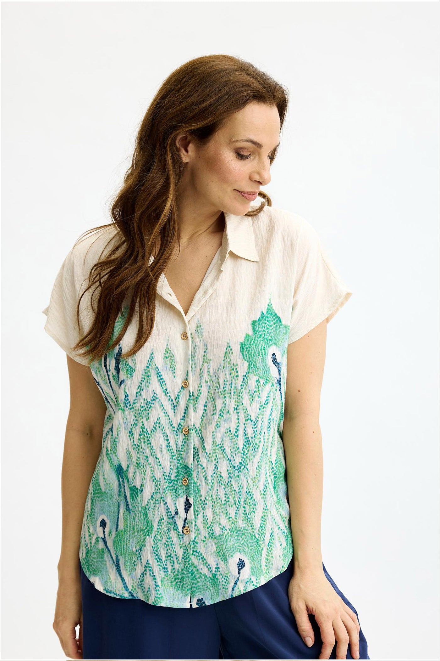 Monique shirt Green - 17139