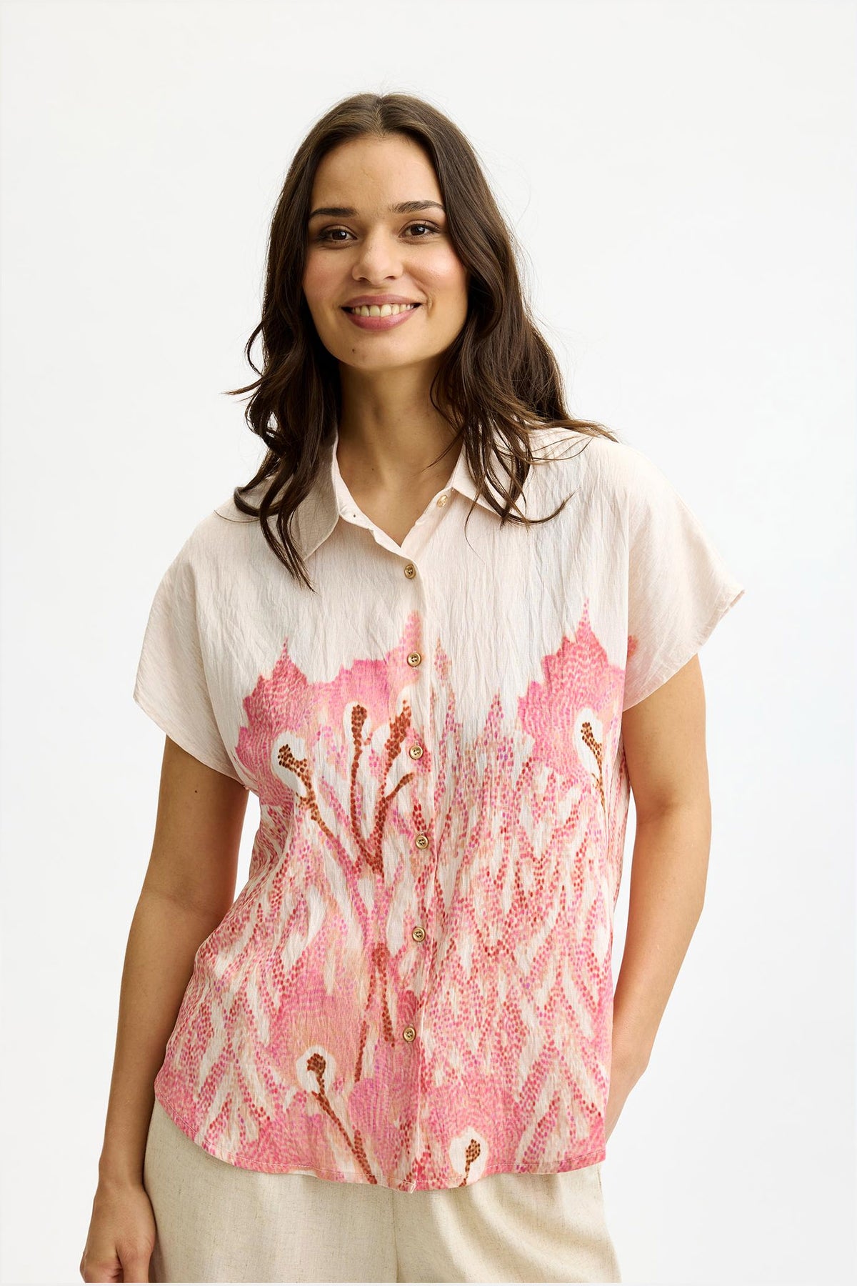 Monique shirt PINK - 17139