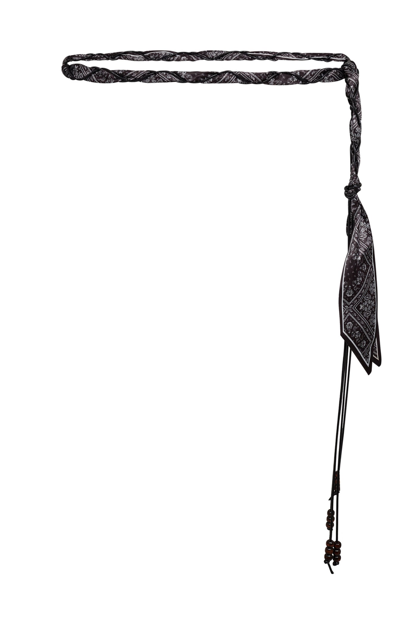 MorisonCC Scarf Mix Belt 96-Black - 49087