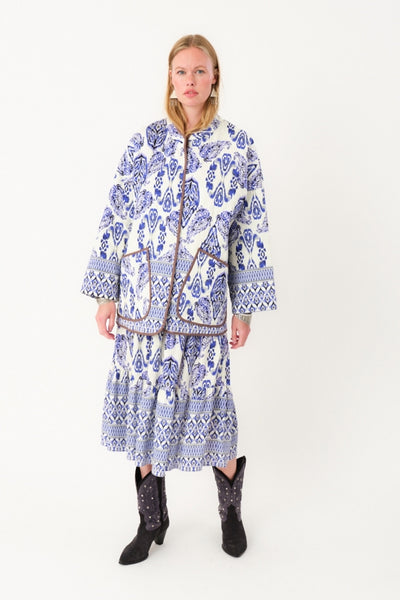 MorningLL Midi Skirt 20 Blue - 25463-2027 Thumbnail