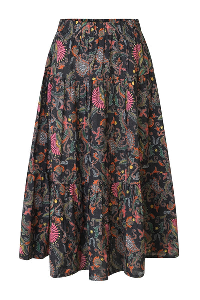MorningLL Midi Skirt 74 Flower Print - 25401-2044 Thumbnail