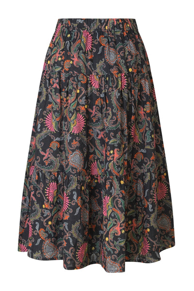 MorningLL Midi Skirt 74 Flower Print - 25401-2044 Thumbnail