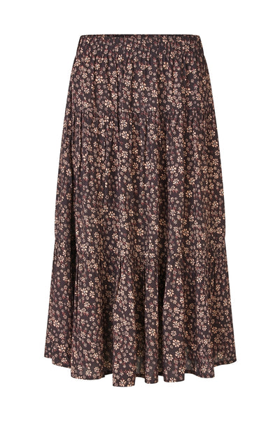MorningLL Midi Skirt 87 Dark Mokka - 25444-2045 Thumbnail