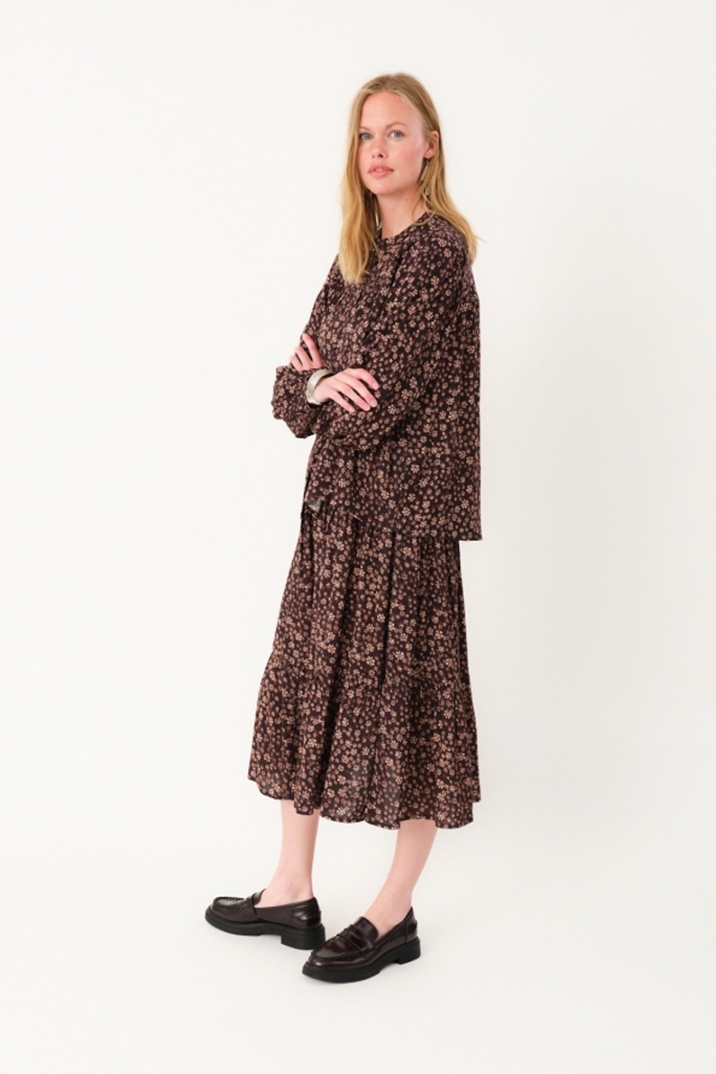 MorningLL Midi Skirt 87 Dark Mokka - 25444-2045