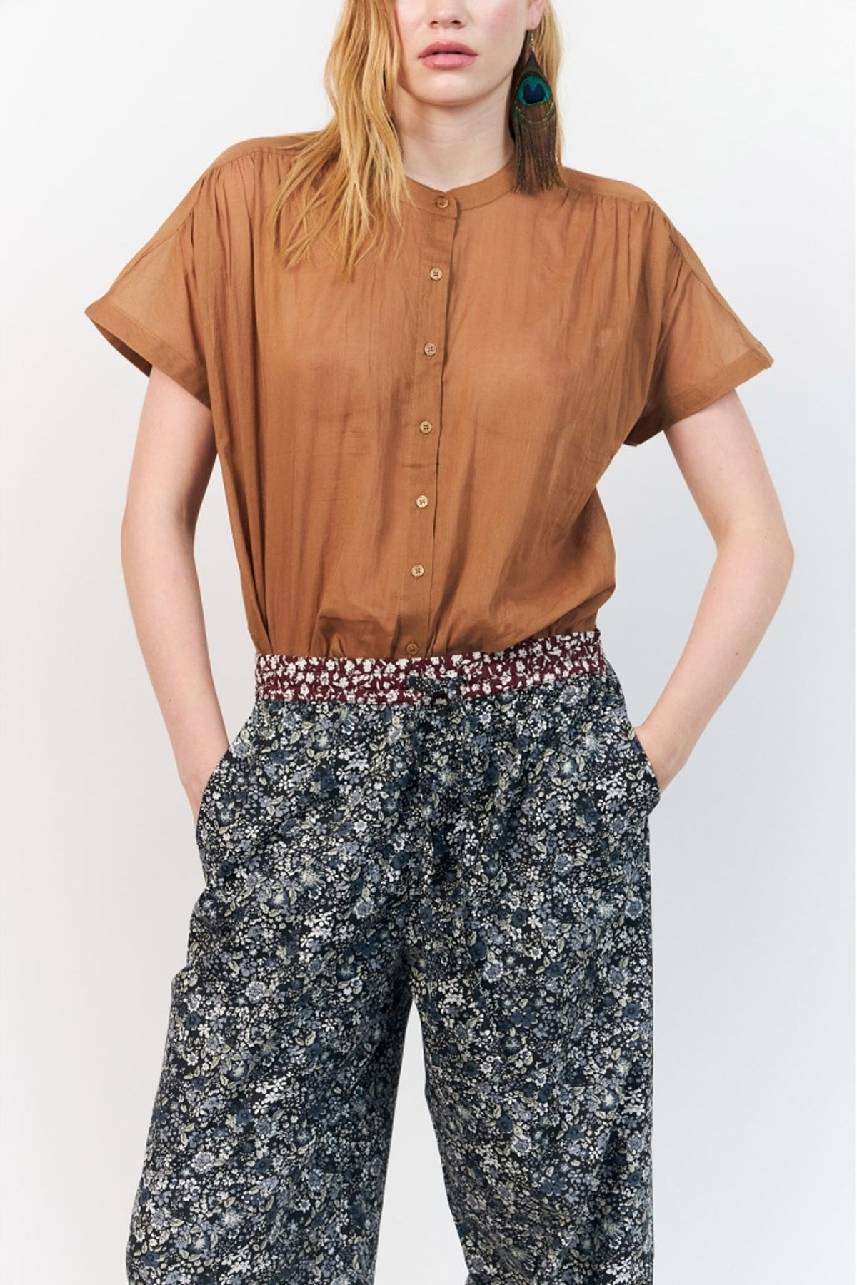 Myall Shirt Ss CAMEL - 26263-1024