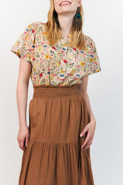 Myall Shirt Ss Flower Print - 26241-1009 Thumbnail