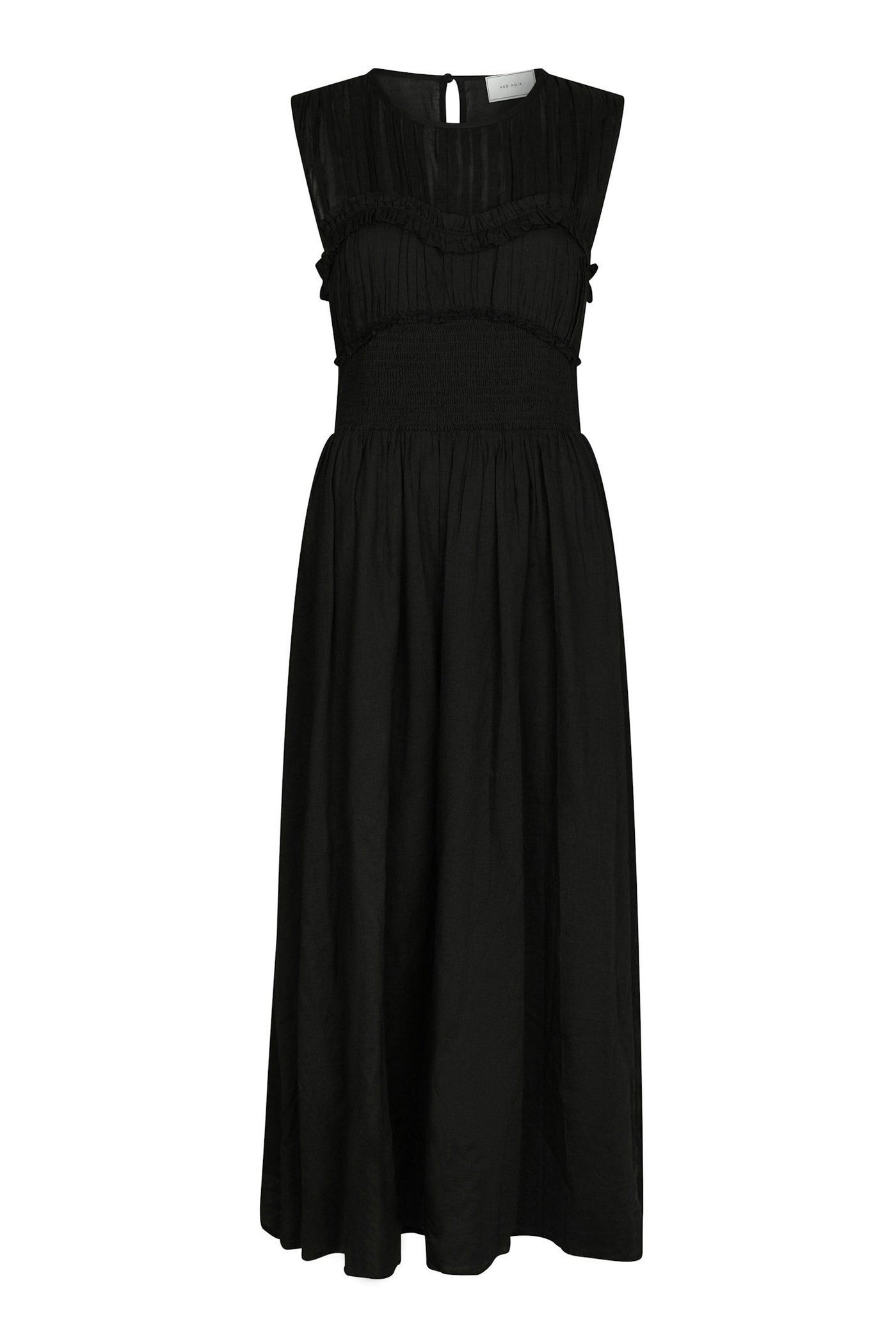 Myrna S Voile Dress Black - 166127