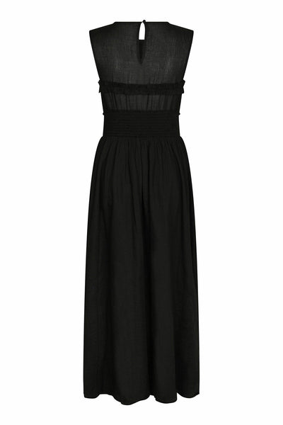 Myrna S Voile Dress Black - 166127 Thumbnail