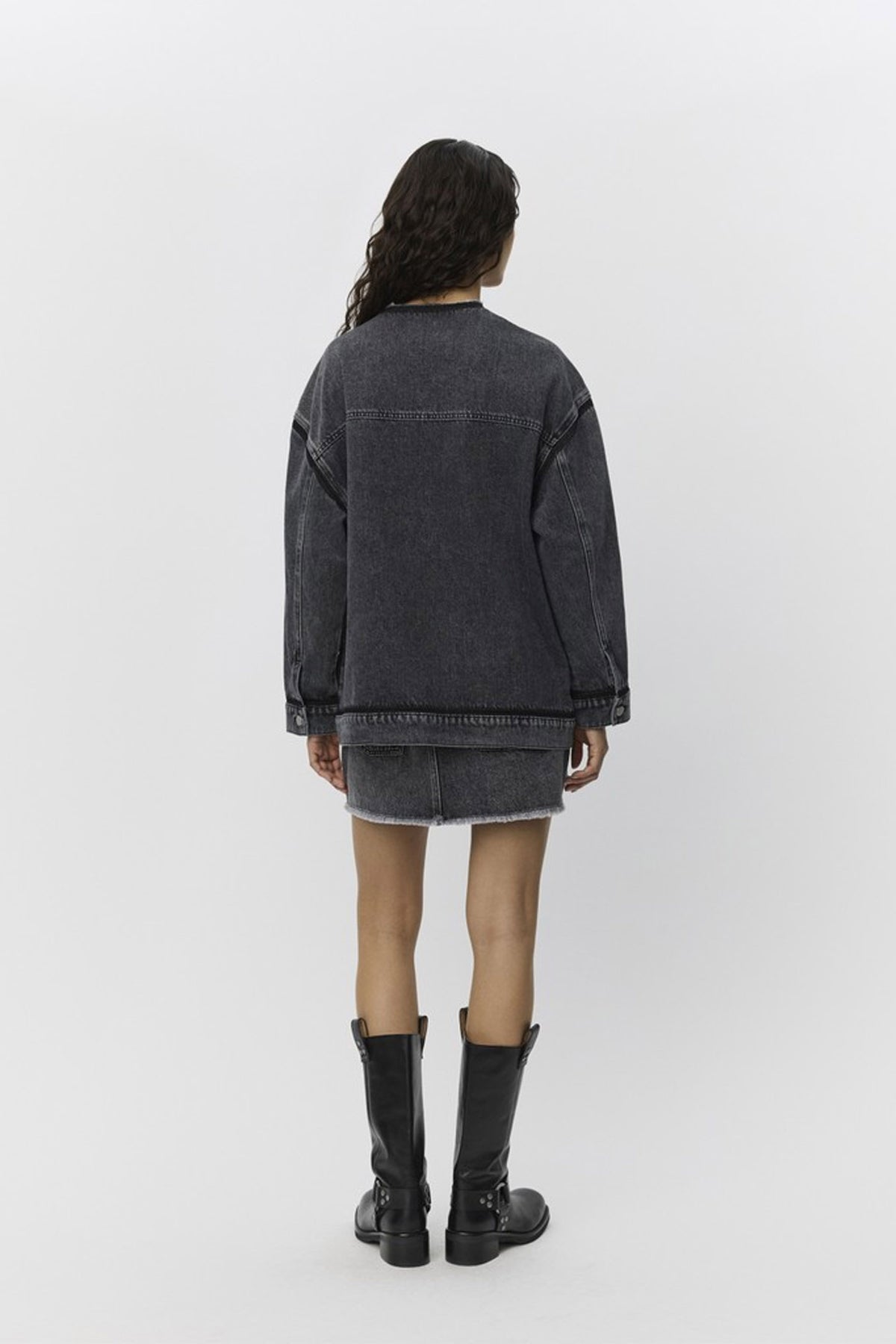 NADIASW JACKET 1015 Washed black - S253270