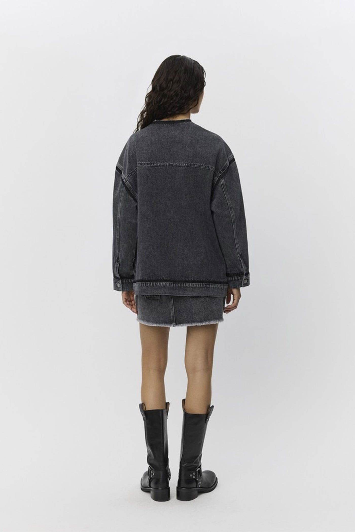 NADIASW JACKET 1015 Washed black - S253270