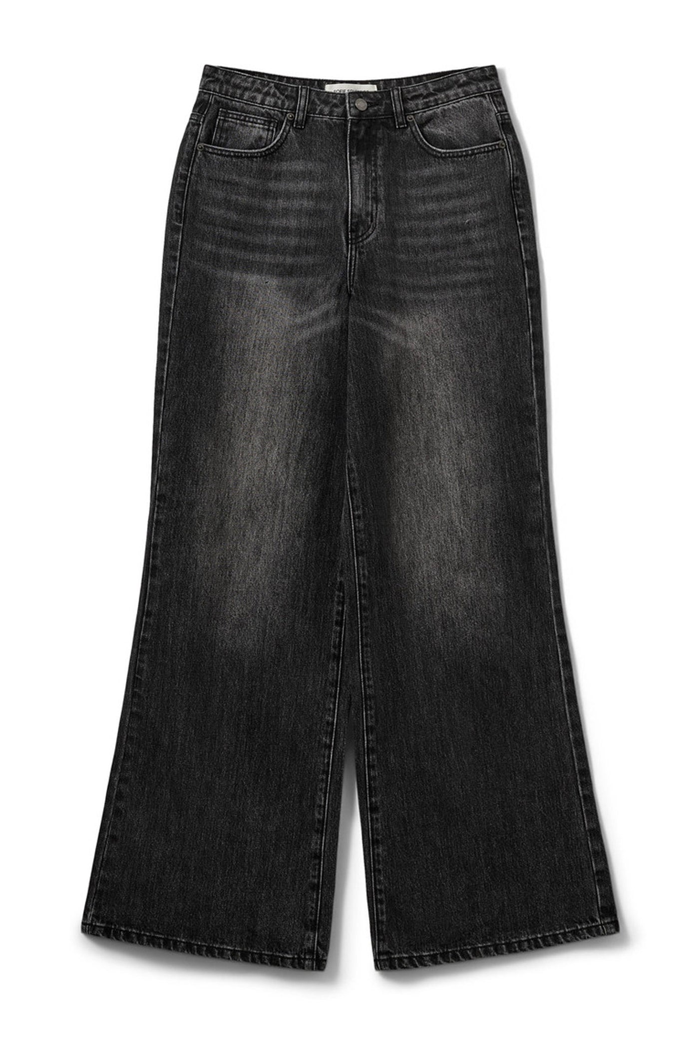 NAPOLISW HIGH WAIST JEANS 1015 Washed black - SNOS718