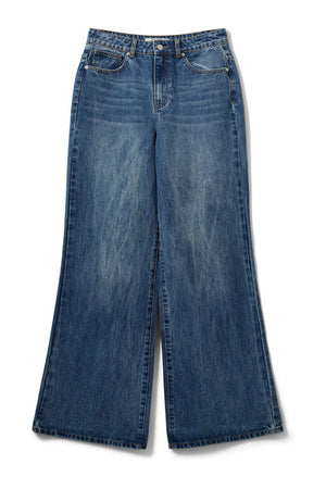 NAPOLISW HIGH WAIST JEANS 5086 Light denim blue - SNOS718