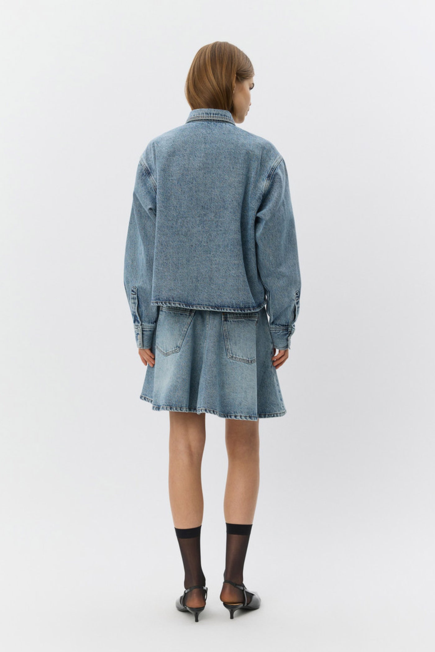 NASHSW DENIM BOXY SHIRT JACKET 5036 Blue - S261475