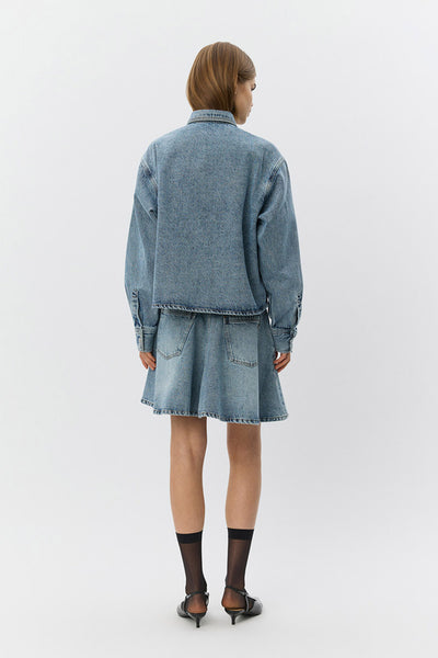 NASHSW DENIM BOXY SHIRT JACKET 5036 Blue - S261475 Thumbnail