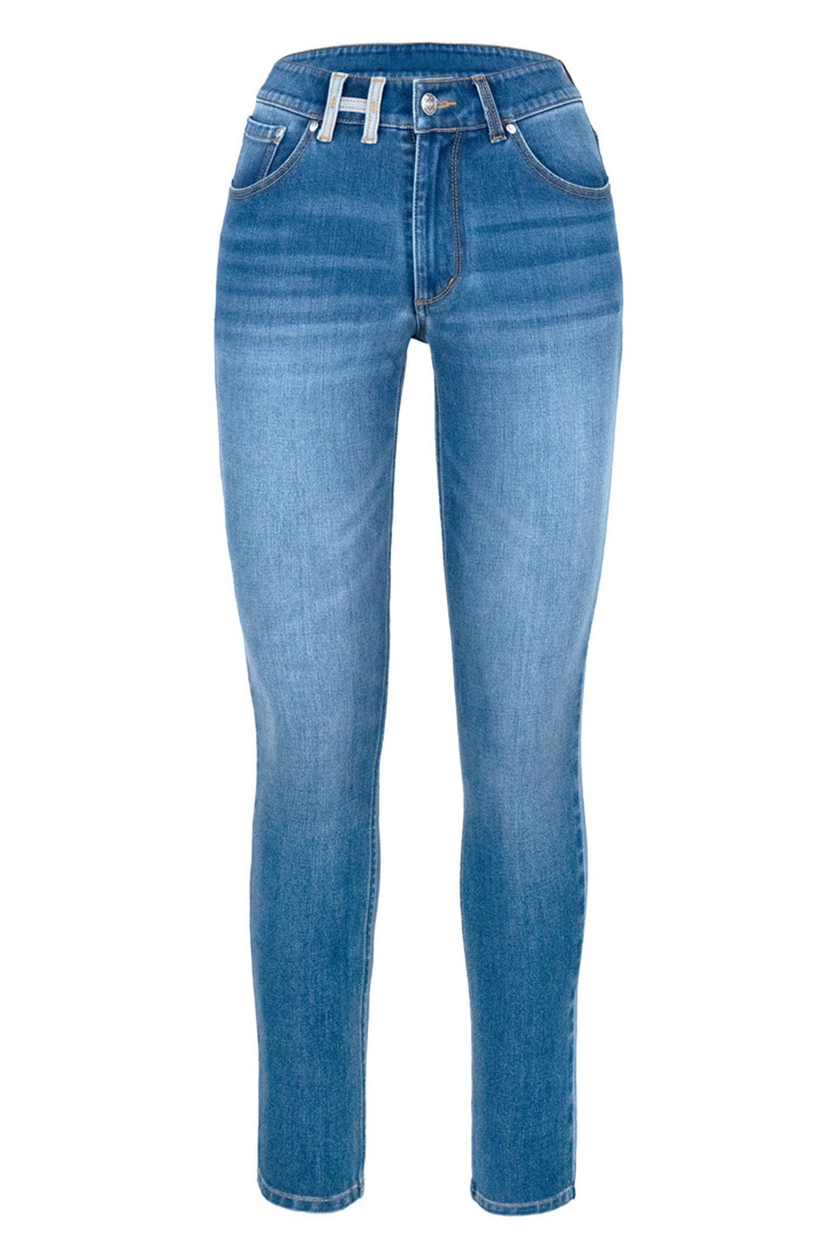 NATALIE Skinny jeans 9502 Medium Wash Blue Denim - 2610230665
