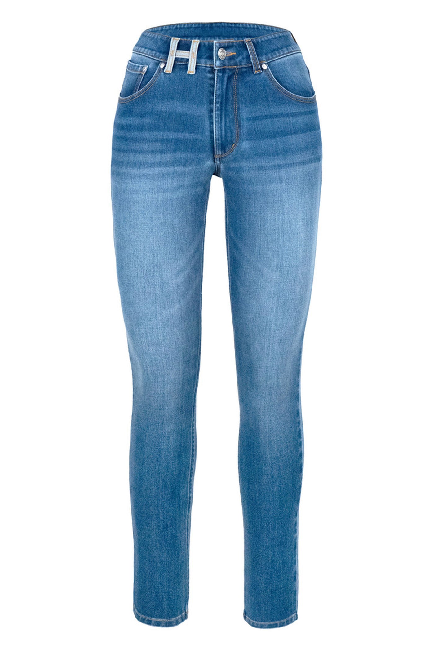 NATALIE Skinny jeans 9502 Medium Wash Blue Denim - 2610230665