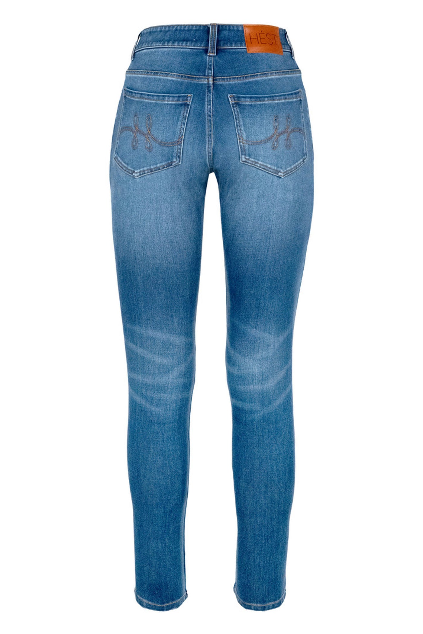 NATALIE Skinny jeans 9502 Medium Wash Blue Denim - 2610230665