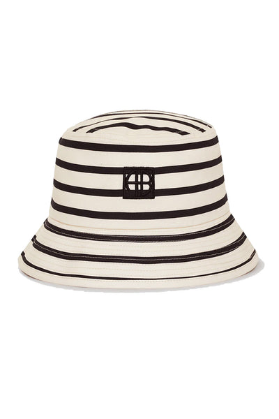 NICKS BUCKET HAT White/Black Stripe - A-12-11453 Thumbnail