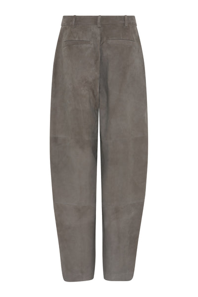 SuedaBBBarel suede pants Taupe Grey - BBW5196 Thumbnail