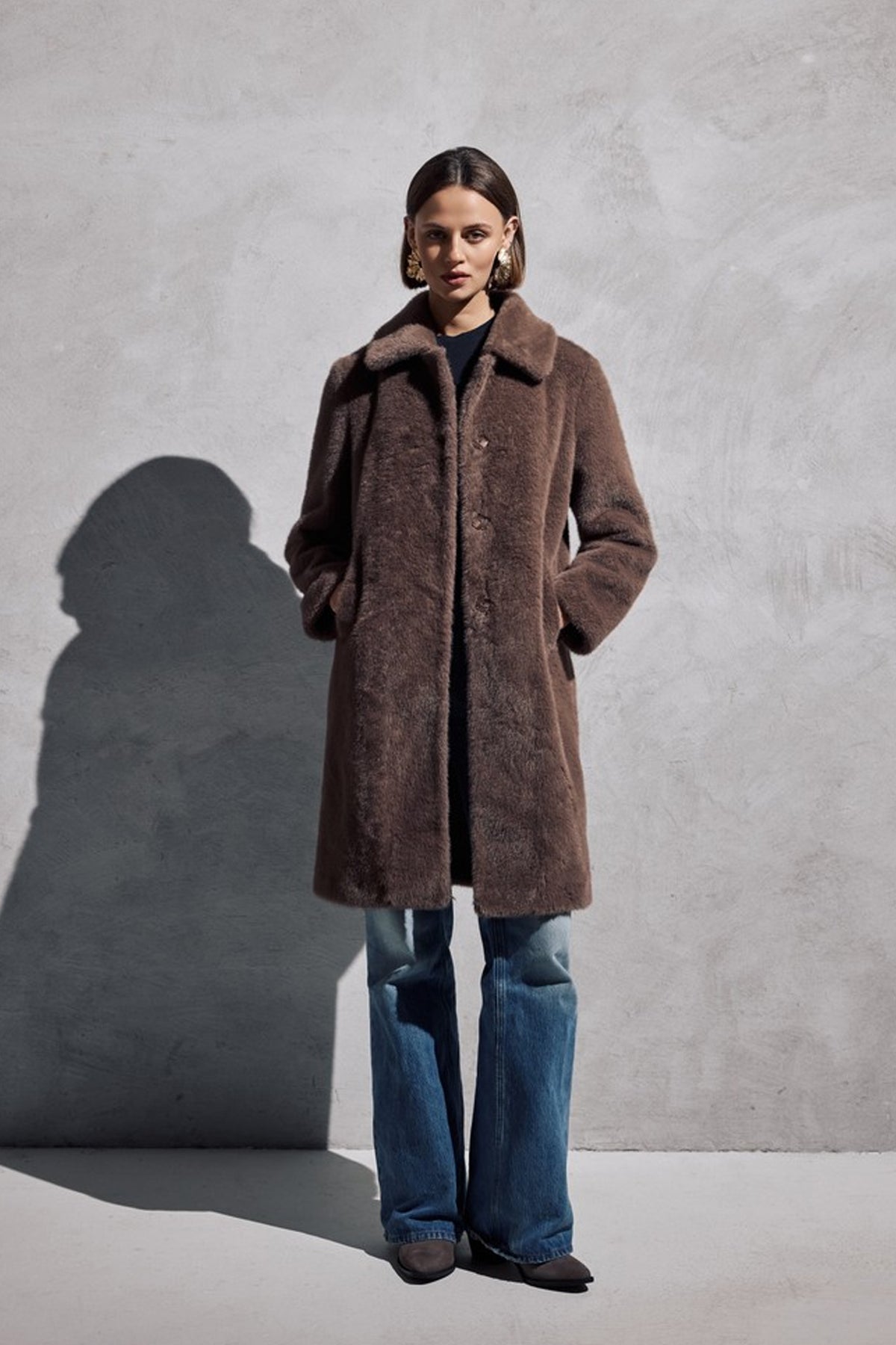 NOBOGOTA Coat DEEP TAUPE - 40540