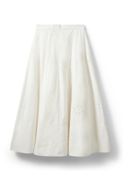 NOORSW BRODERIE ANGLAISE MAXI 0124 Snow white - S262131 Thumbnail