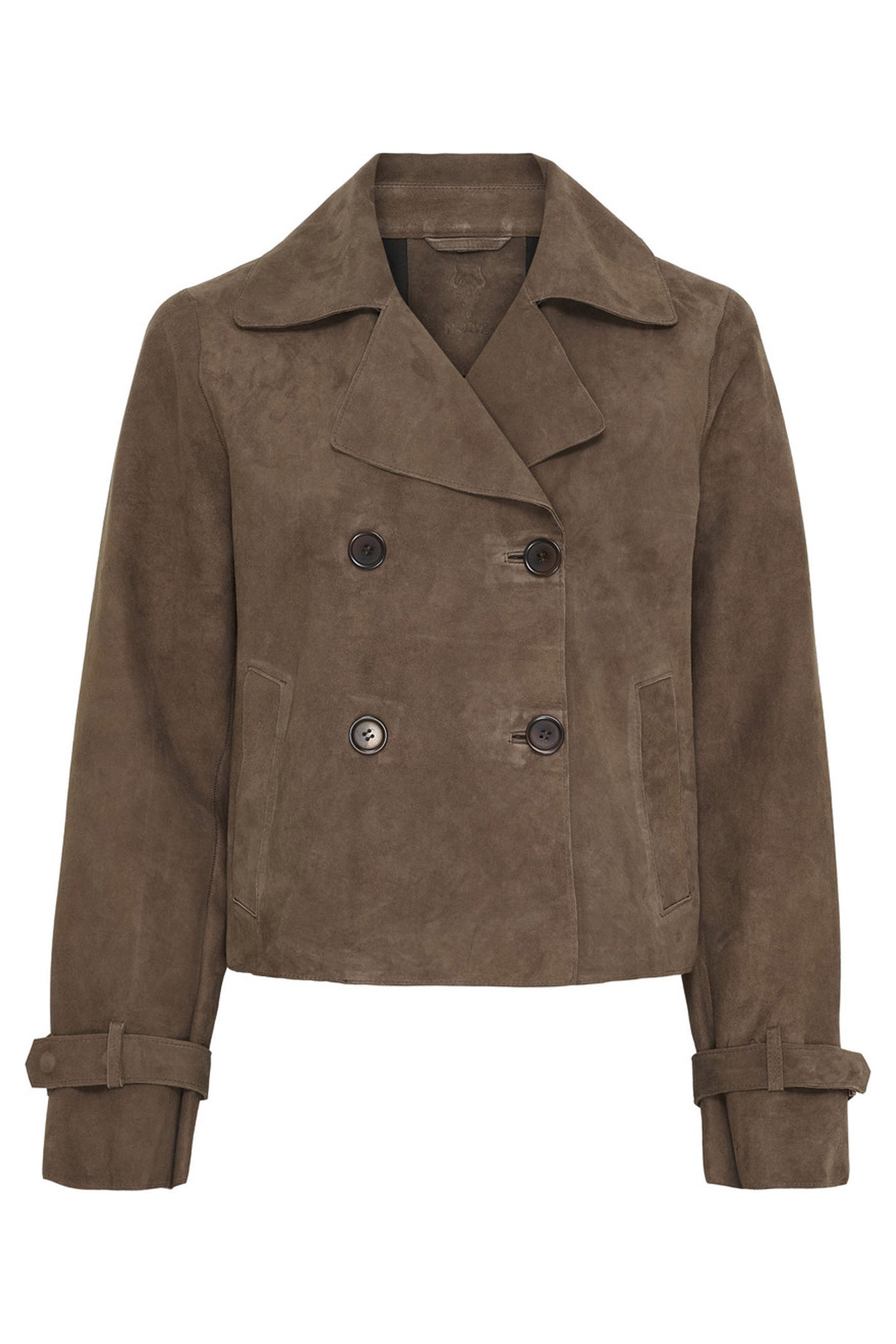 NOPARIS Suede Trenchcoat Coffee Brown - 11446