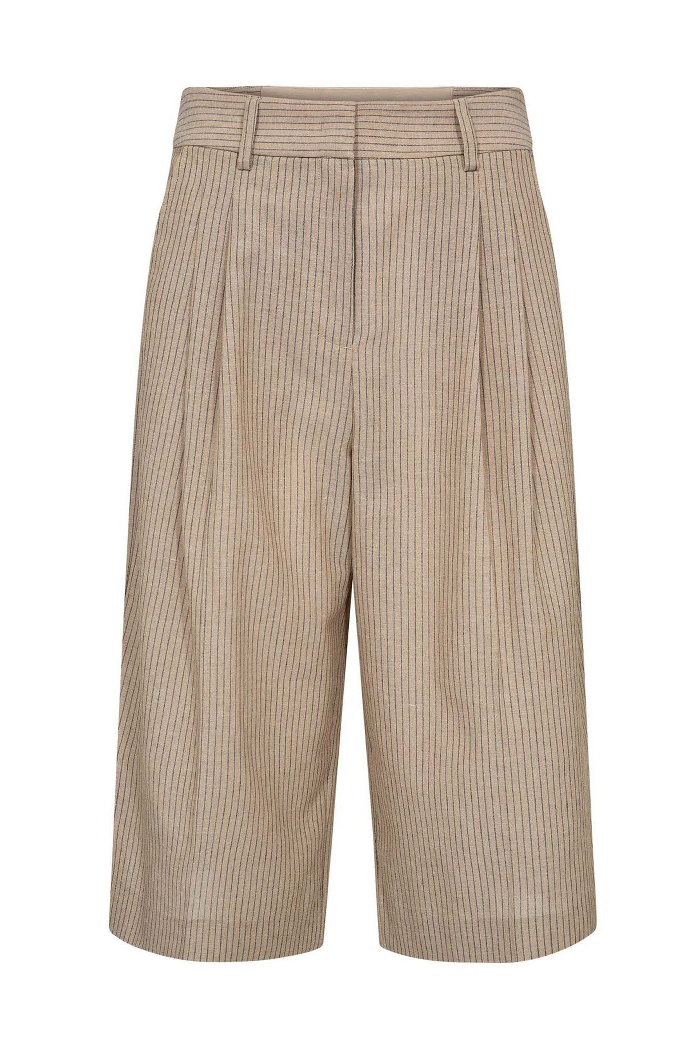 NadineCC Pleat Bermuda 320-Bisquit - 41169