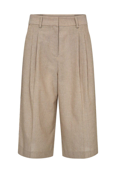 NadineCC Pleat Bermuda 320-Bisquit - 41169 Thumbnail