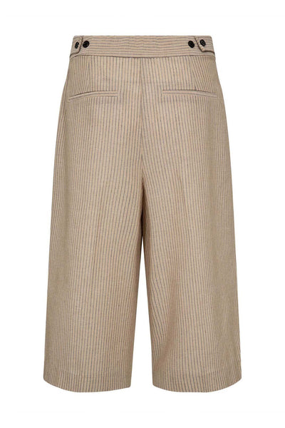 NadineCC Pleat Bermuda 320-Bisquit - 41169 Thumbnail