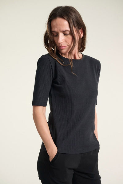 Naibu rib bluse Black - 261-4079-5087 Thumbnail