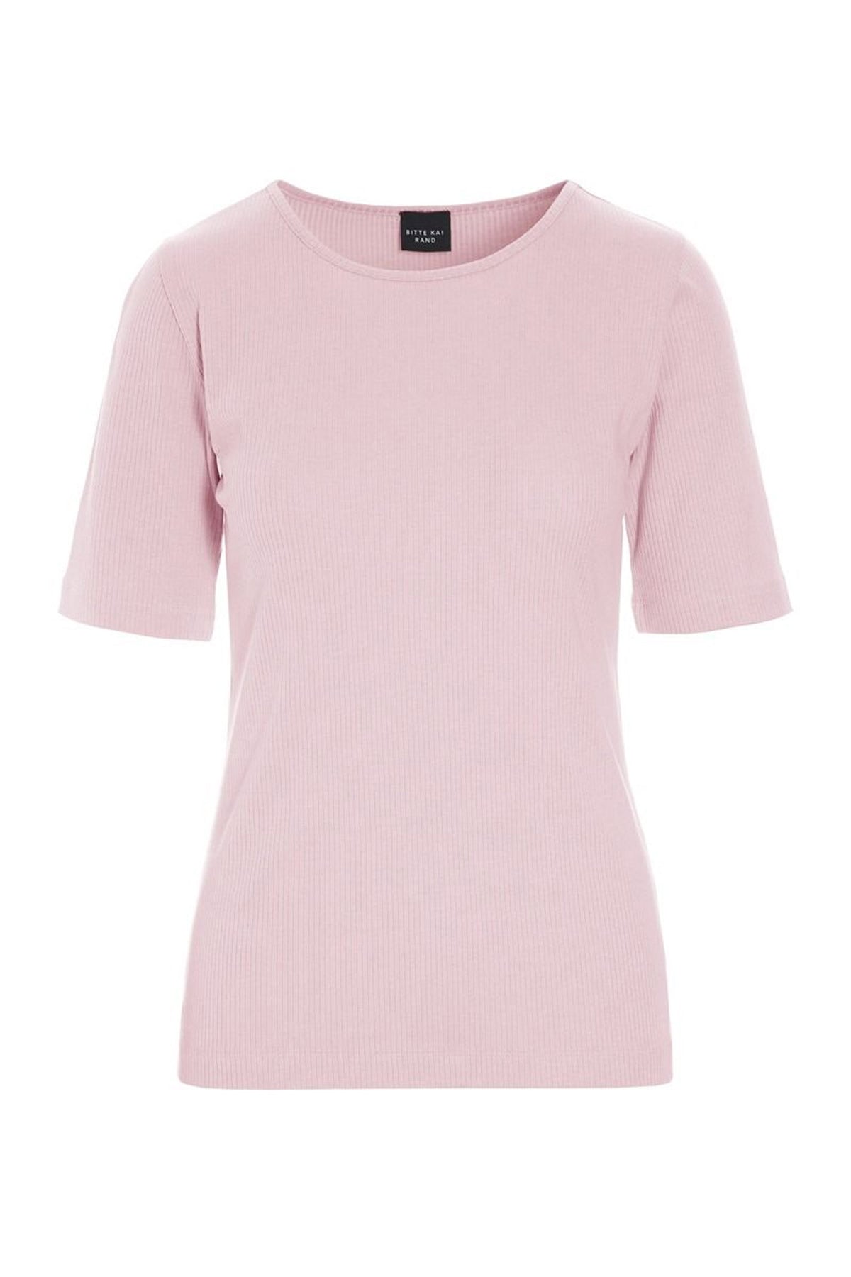 Naibu rib bluse CHALK PINK - 261-4079-5087