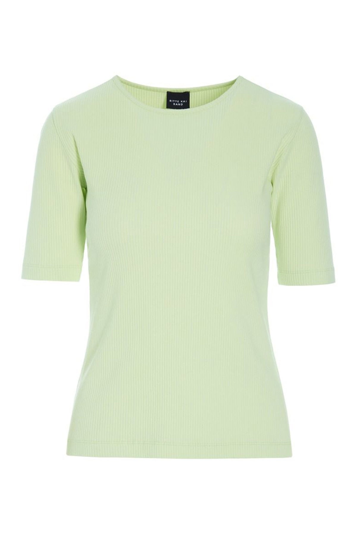 Naibu rib bluse LIME CREAM - 261-4079-5087