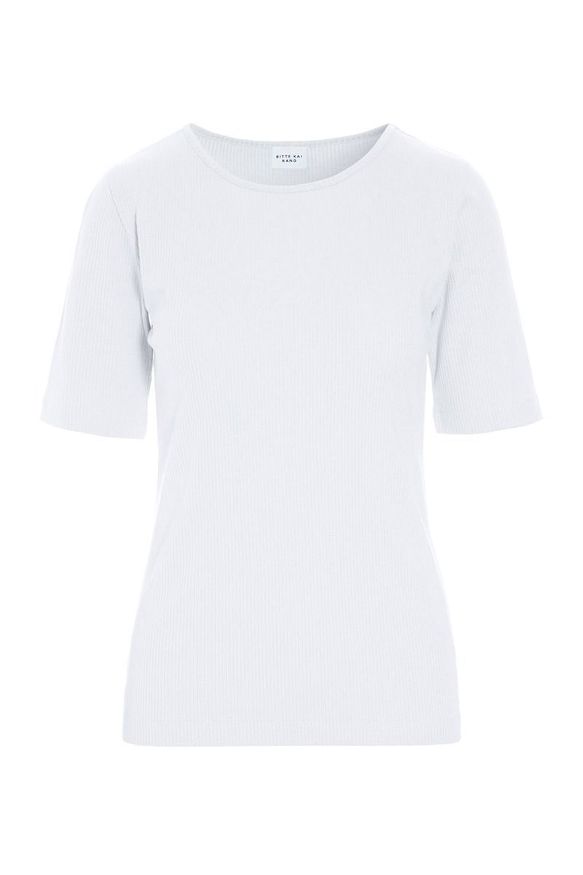 Naibu rib bluse White - 261-4079-5087