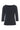 Naibu rib bluse med 3/4 Ærme Black - 261-4079-5085