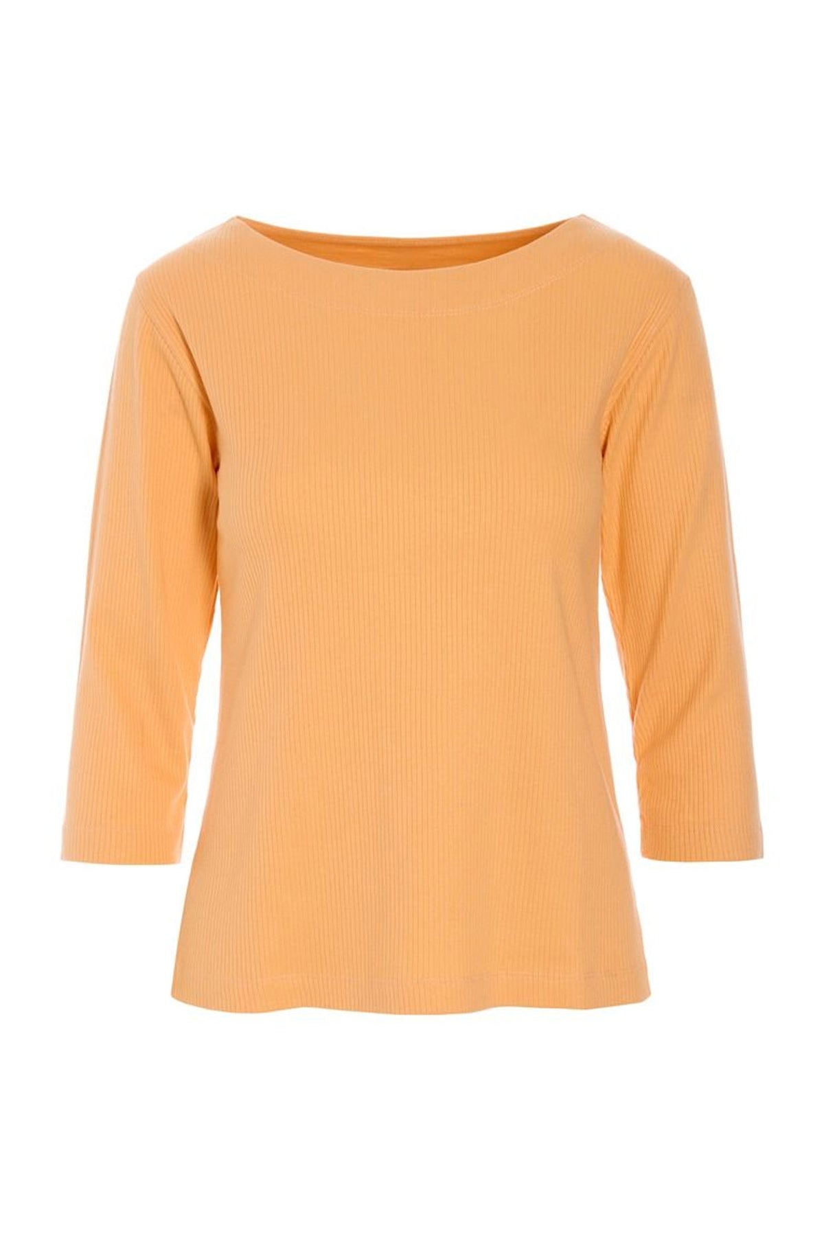 Naibu rib bluse med 3/4 Ærme MELON - 261-4079-5085