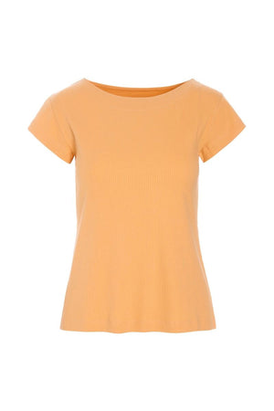 Naibu rib t-shirt MELON - 261-4079-5086