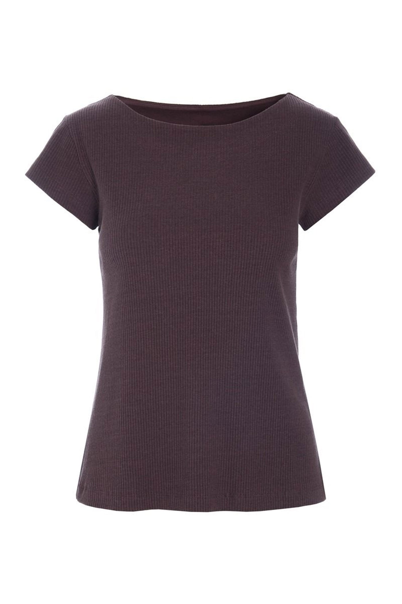 Naibu rib t-shirt RAISIN - 261-4079-5086