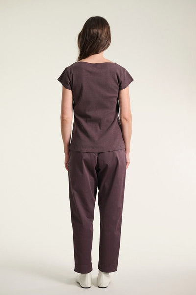 Naibu rib t-shirt RAISIN - 261-4079-5086 Thumbnail