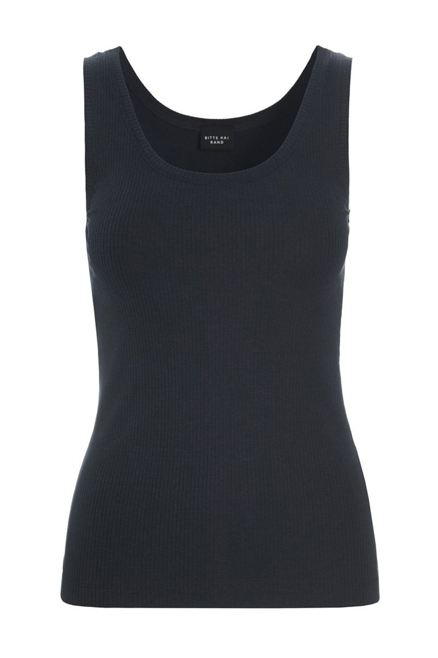 Naibu rib tank top Black - 261-4079-5088