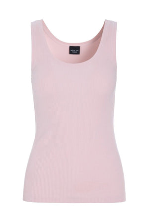 Naibu rib tank top CHALK PINK - 261-4079-5088