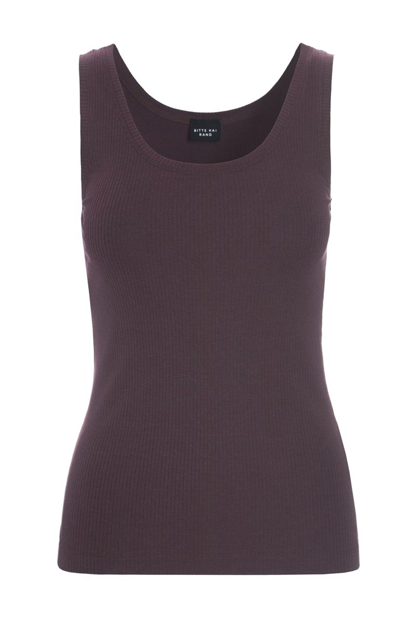 Naibu rib tank top RAISIN - 261-4079-5088