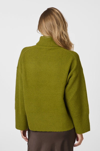 Naline Knit Blouse SAGE GREEN - 165512 Thumbnail