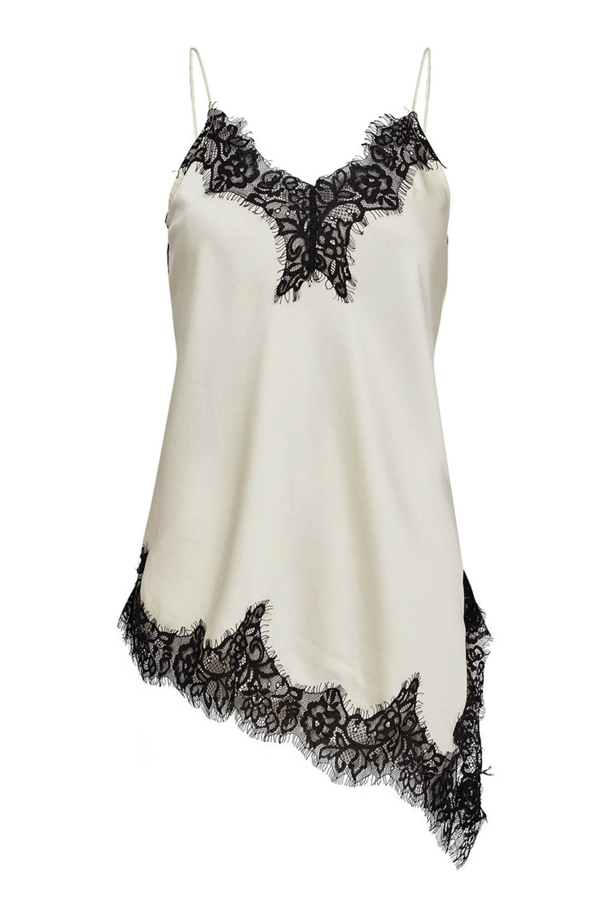 Naomi Asym Contrast Lingerie T Pearl - HL10576