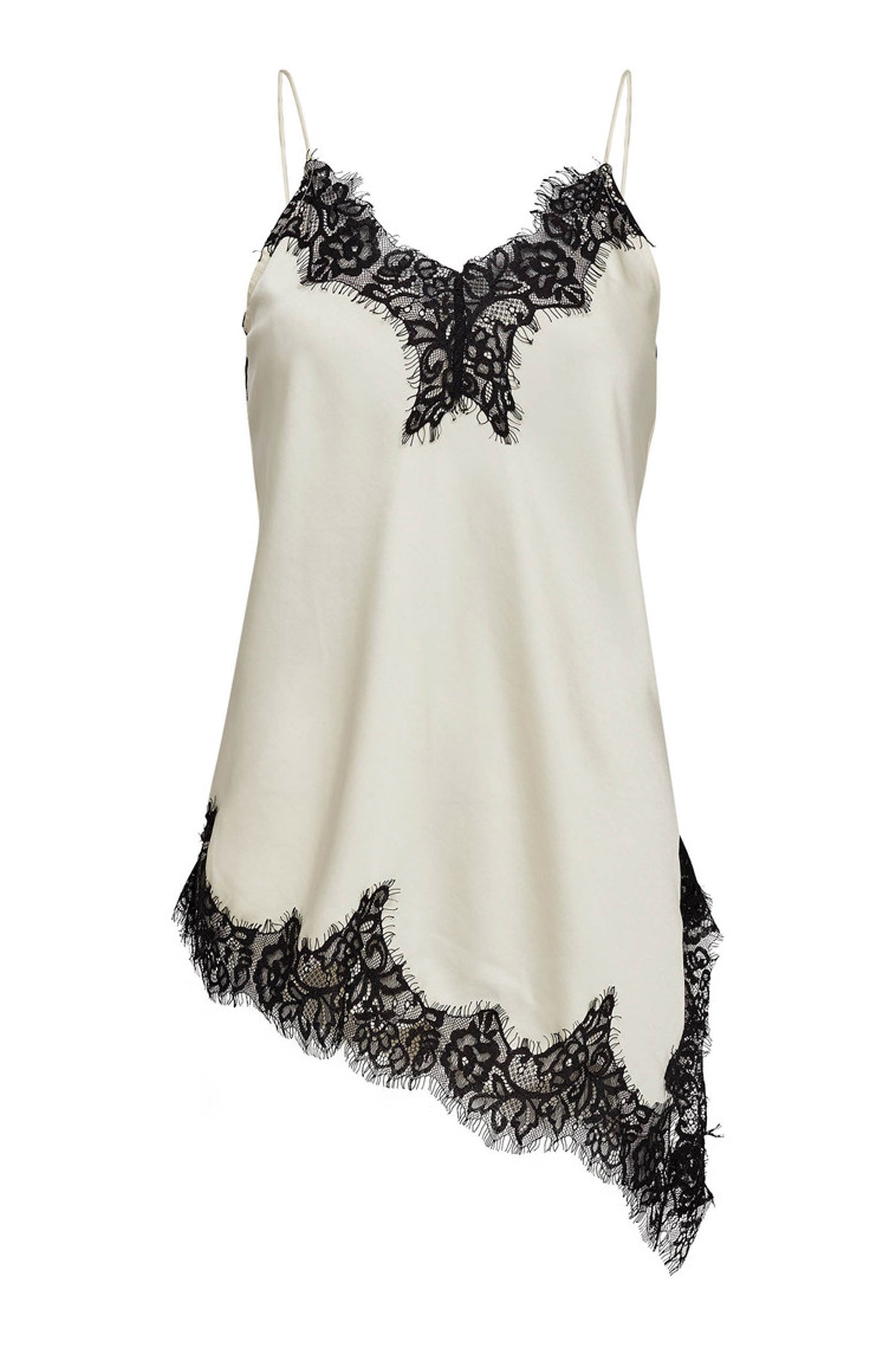 Naomi Asym Contrast Lingerie T Pearl - HL10576