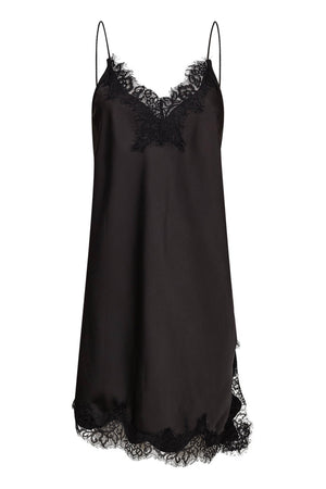 Naomi Asym Lingerie Dress Black - HL10547